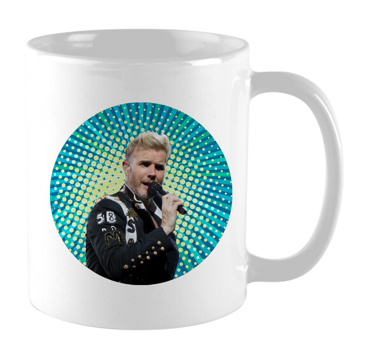 Gary Barlow. Celebrity Prayer Mug
