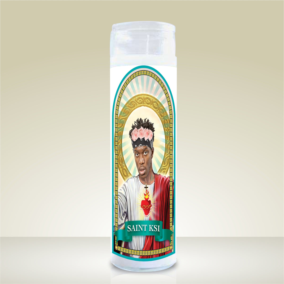 Novelty Celebrity Scented Prayer Candle Gift. KSA